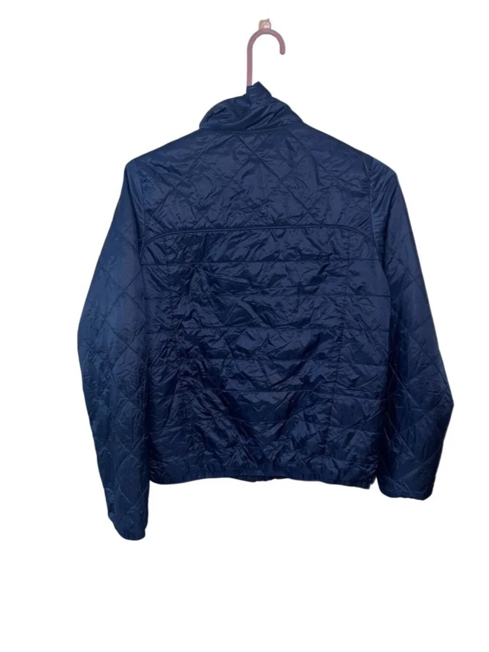 Patagonia Mens Blue Quilted Nylon Jacket M Lightweight Recycled Insulation - Picture 6 of 8